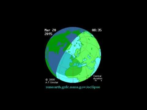 Eclissi solare 20 marzo 2015: video animazione
